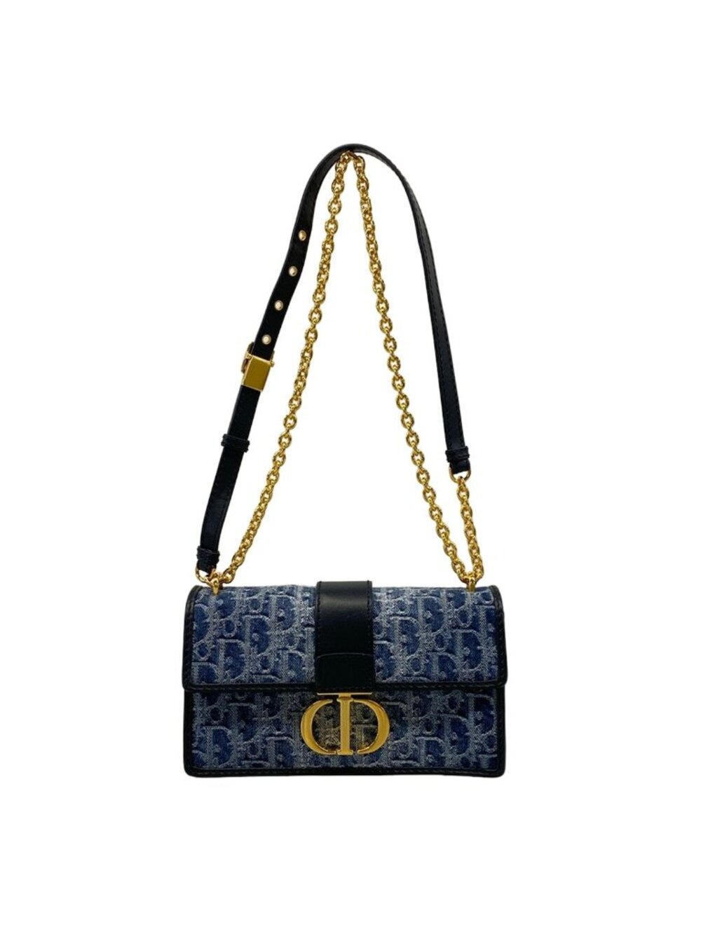 Dior Shoulder Bag East West Blue Dark Navy